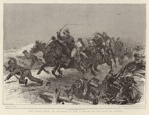 The Greek Rout, an Incident of the Stampede on the Road to Larissa by William Small